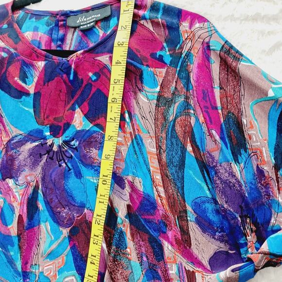 Kimono Blouse Dilemma Bold Lagenlook Y2K Whimsycore Dopamine Dressing Chic Boho - Picture 4 of 12